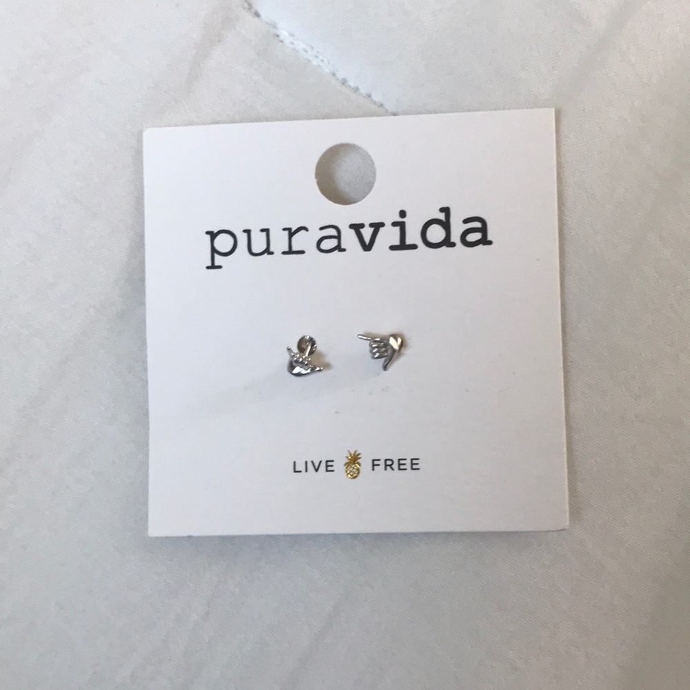 Pura Vida hang loose earrings